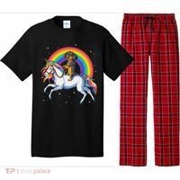 Dachshund Unicorn Space Galaxy Rainbow Dog Pajama Set thumb 0