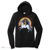 Dachshund Unicorn Space Galaxy Rainbow Dog Women's Hoodie thumb 0