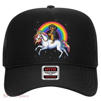Dachshund Unicorn Space Galaxy Rainbow Dog Hat