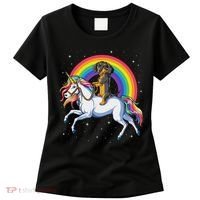 Dachshund Unicorn Space Galaxy Rainbow Dog Women's T-Shirt thumb 0