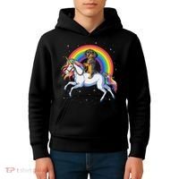 Dachshund Unicorn Space Galaxy Rainbow Dog Kids Hoodie thumb 4