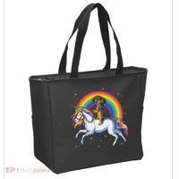 Dachshund Unicorn Space Galaxy Rainbow Dog Tote Bag thumb 2