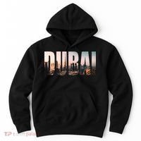 Dubai UAE Skyline Urban Photography Font Hoodie thumb 0
