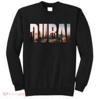 Dubai UAE Skyline Urban Photography Font Sweatshirt thumb 0