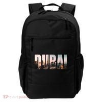 Dubai UAE Skyline Urban Photography Font Backpack thumb 0