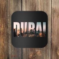 Dubai UAE Skyline Urban Photography Font Coaster thumb 0