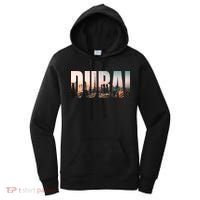 Dubai UAE Skyline Urban Photography Font Women's Hoodie thumb 0