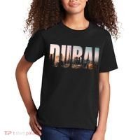 Dubai UAE Skyline Urban Photography Font Kids T-Shirt thumb 2