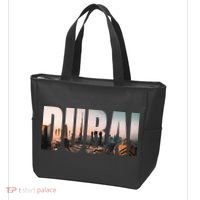 Dubai UAE Skyline Urban Photography Font Tote Bag thumb 3