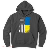 Distressed USA Ukraine Flag Stand With Ukraine Hoodie thumb 0