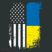Distressed USA Ukraine Flag Stand With Ukraine Hoodie thumb 2