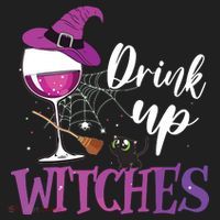 Drink Up Witches Wine Lover Drinking Halloween Costume Women's Sweatshirt thumb 2