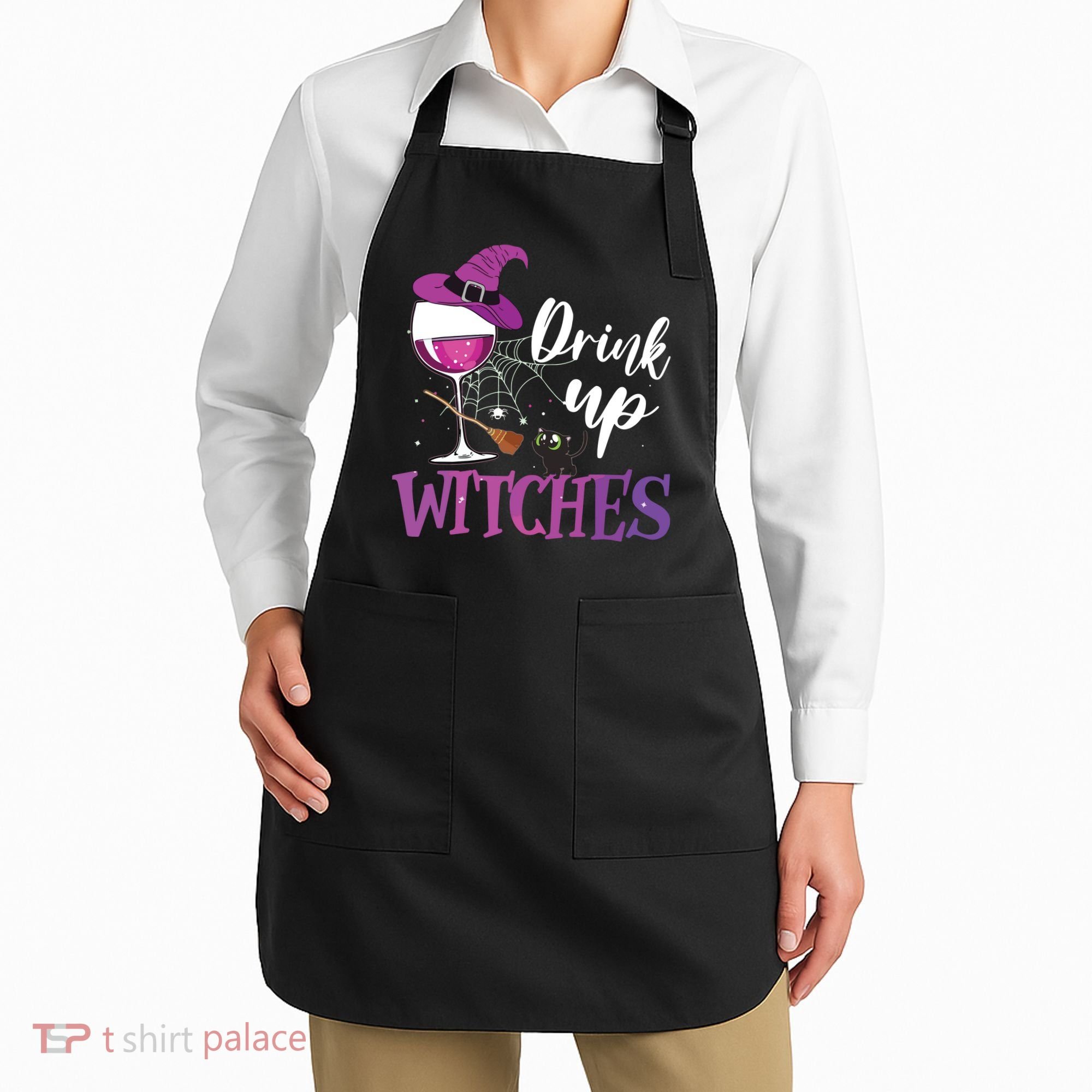Drink Up Witches Wine Lover Drinking Halloween Costume Apron