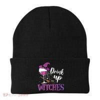 Drink Up Witches Wine Lover Drinking Halloween Costume Beanie thumb 0