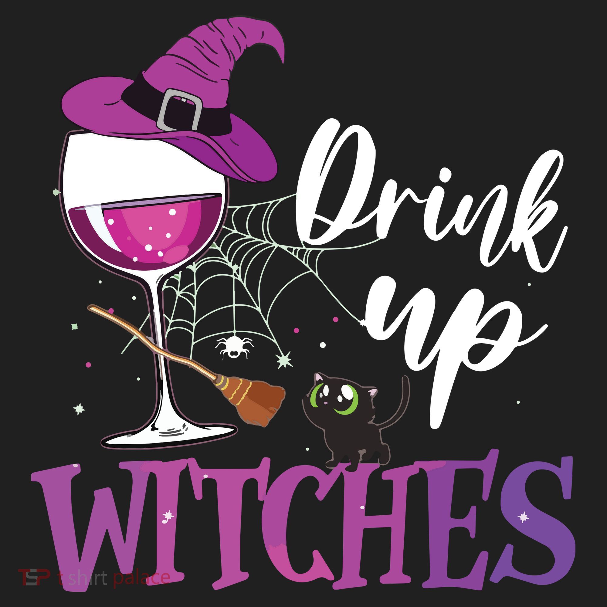 Drink Up Witches Wine Lover Drinking Halloween Costume Golf Towel