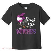 Drink Up Witches Wine Lover Drinking Halloween Costume Toddler T-Shirt thumb 0
