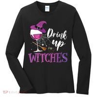 Drink Up Witches Wine Lover Drinking Halloween Costume Women's Long Sleeve Shirt thumb 0