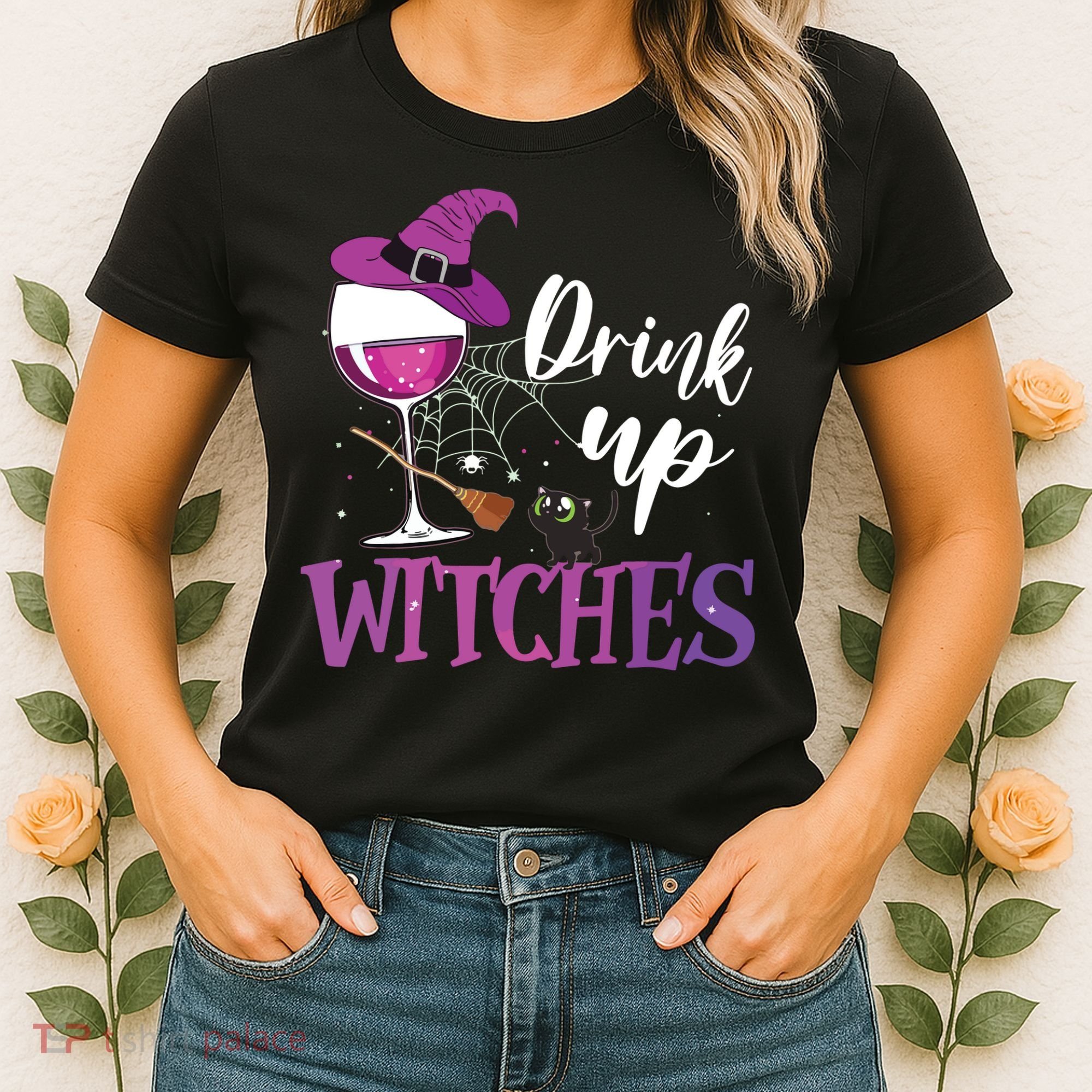 Drink Up Witches Wine Lover Drinking Halloween Costume Women's T-Shirt