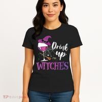 Drink Up Witches Wine Lover Drinking Halloween Costume Women's T-Shirt thumb 4