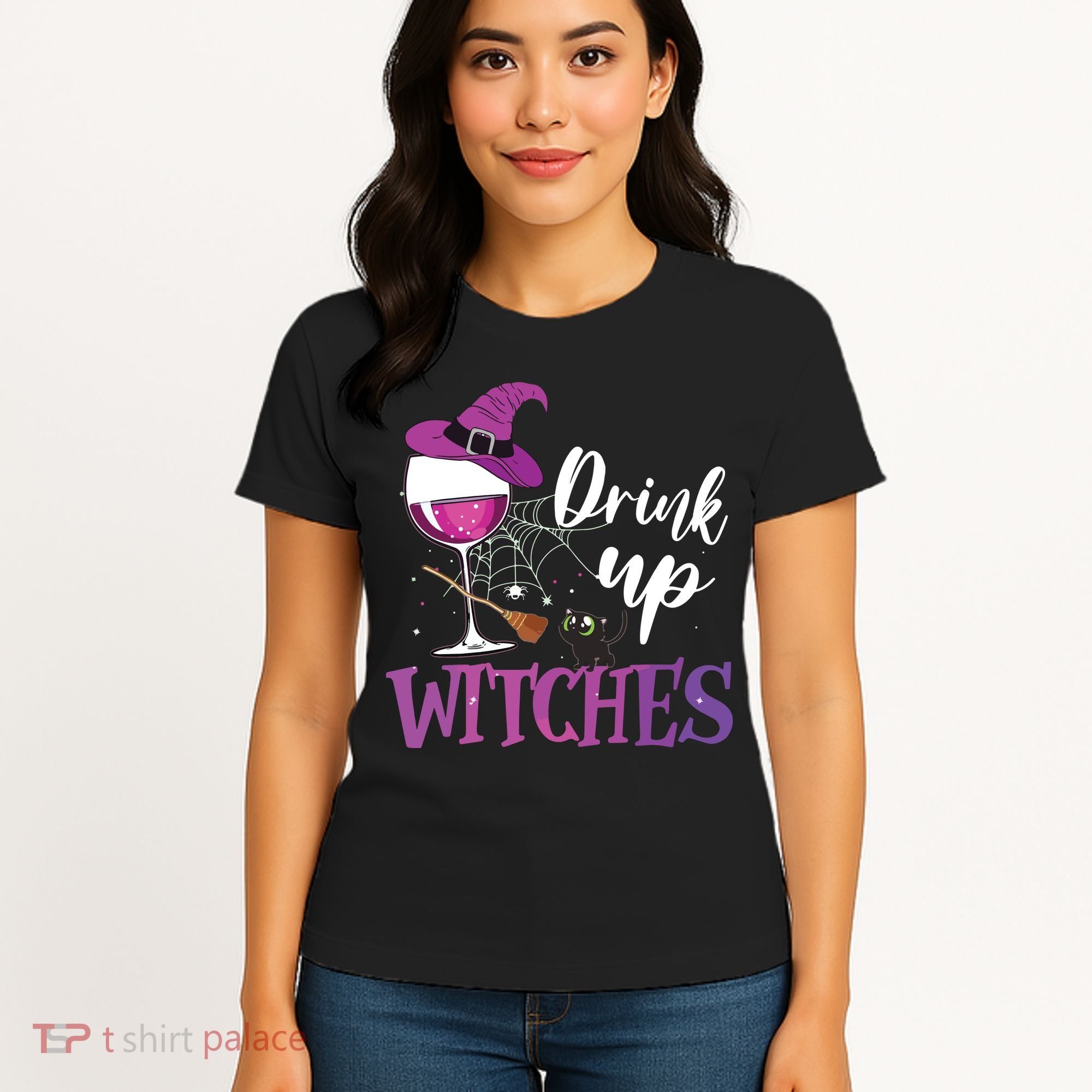 Drink Up Witches Wine Lover Drinking Halloween Costume Women's T-Shirt