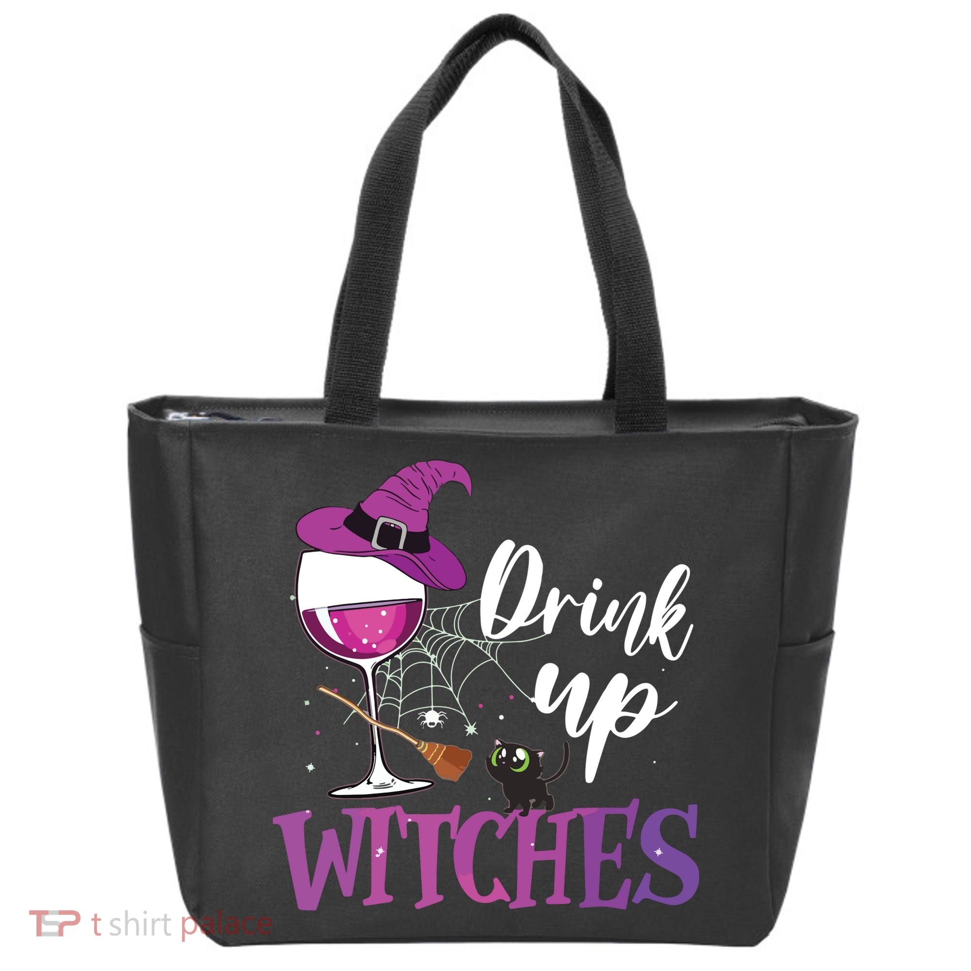 Drink Up Witches Wine Lover Drinking Halloween Costume Tote Bag