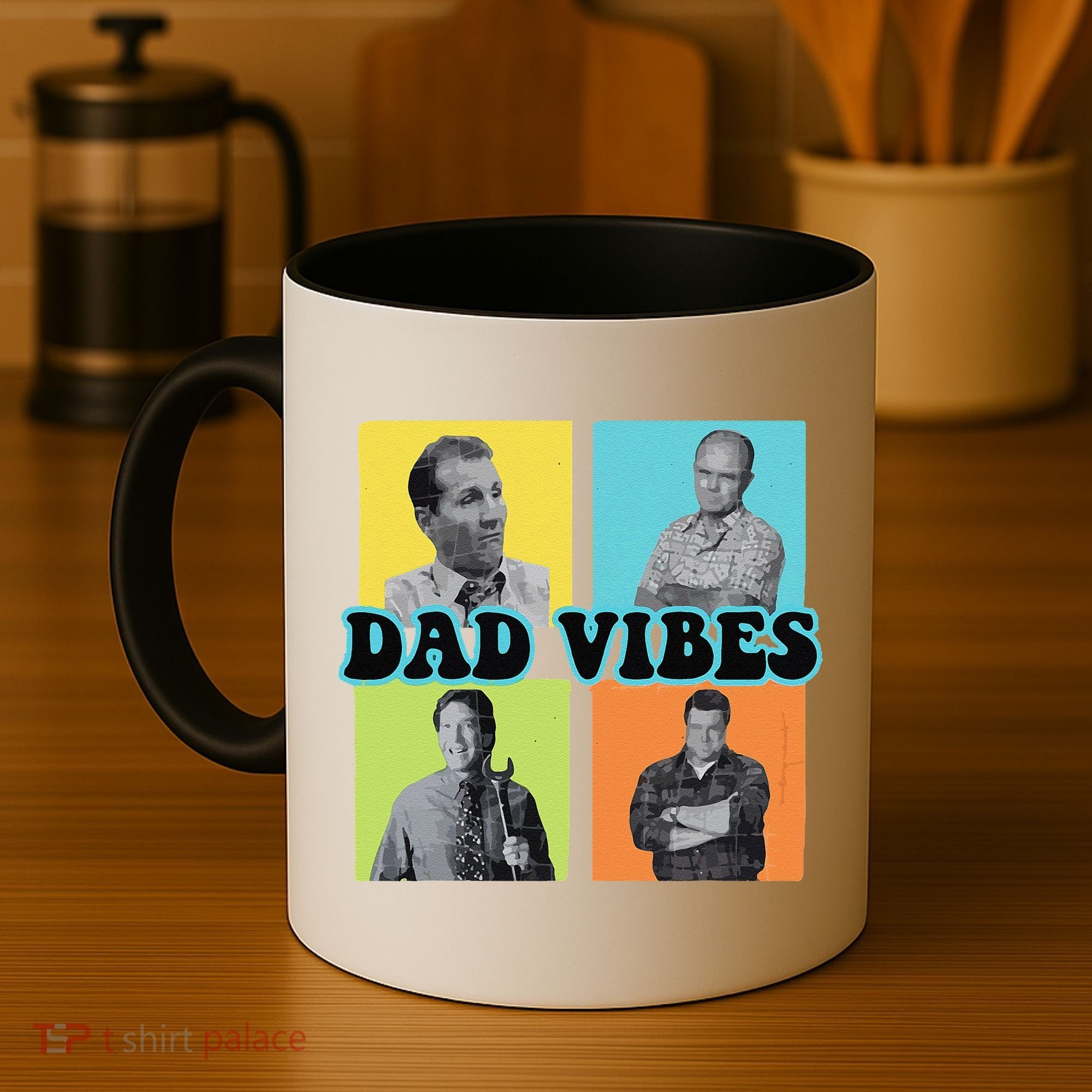 Dad Vibes 90s Dad Vibes Retro Funny Coffee Mug
