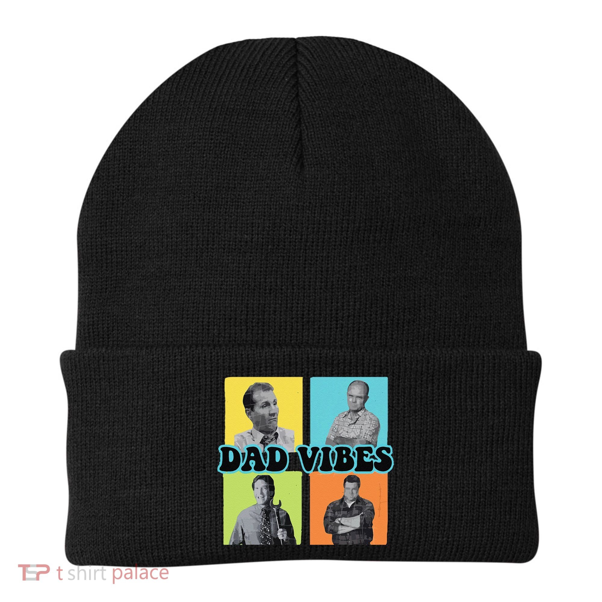 Dad Vibes 90s Dad Vibes Retro Funny Beanie
