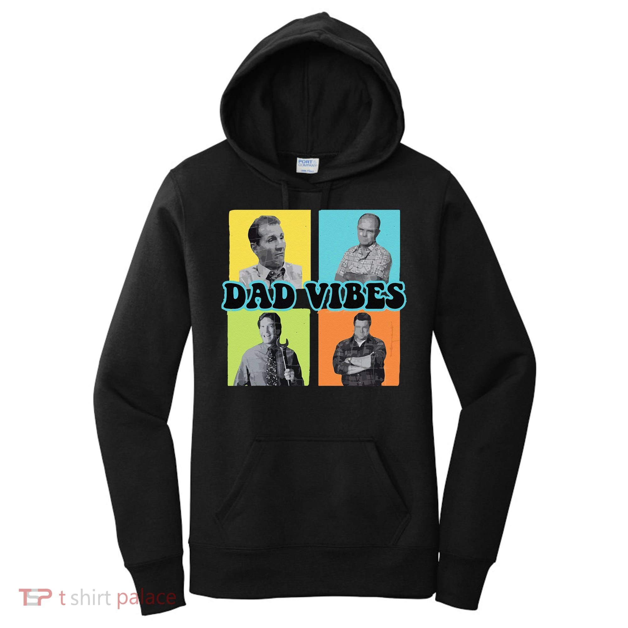 Dad Vibes 90s Dad Vibes Retro Funny Women's Hoodie