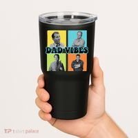 Dad Vibes 90s Dad Vibes Retro Funny Tumbler thumb 2