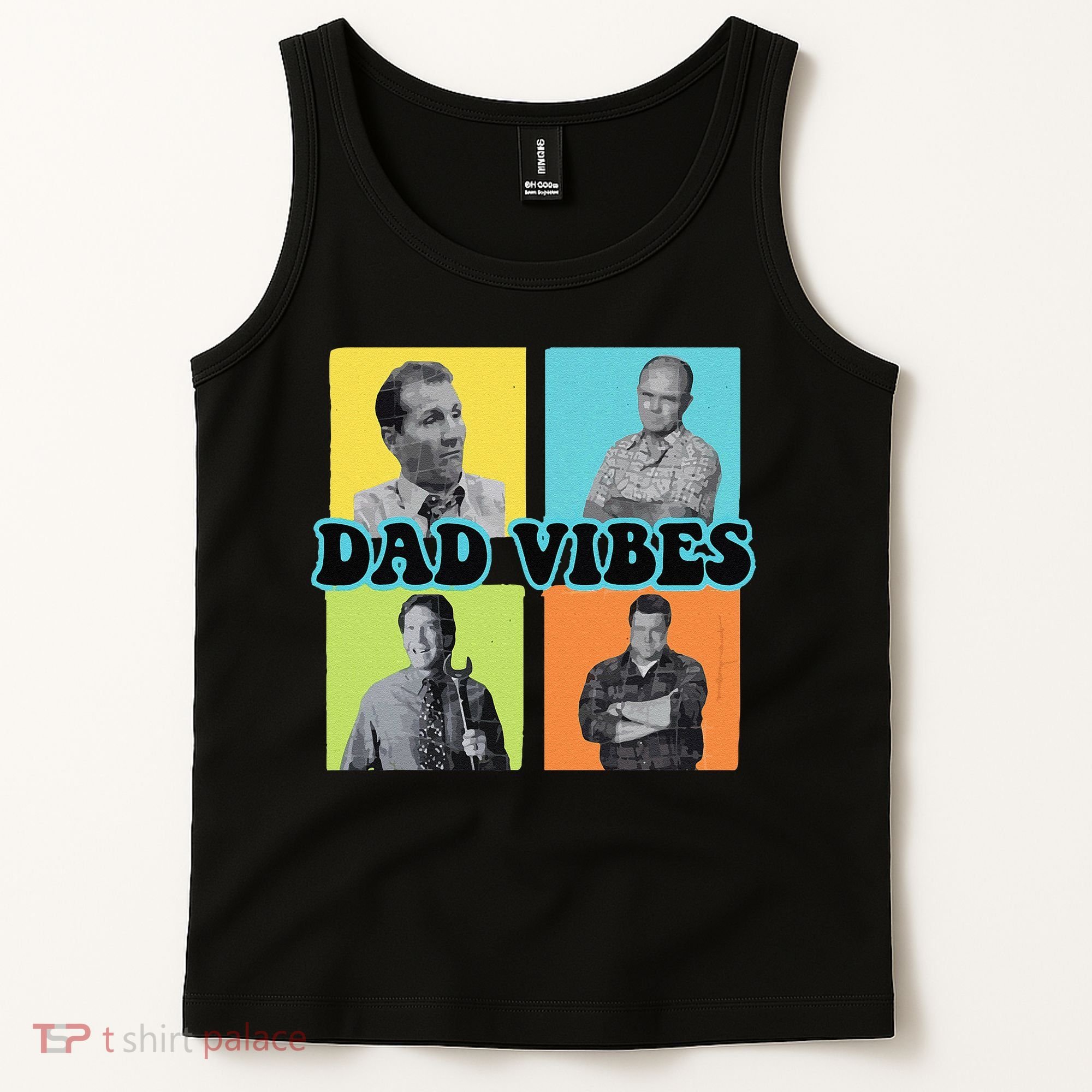 Dad Vibes 90s Dad Vibes Retro Funny Tank Top