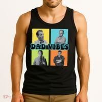 Dad Vibes 90s Dad Vibes Retro Funny Tank Top thumb 3