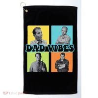 Dad Vibes 90s Dad Vibes Retro Funny Golf Towel thumb 0