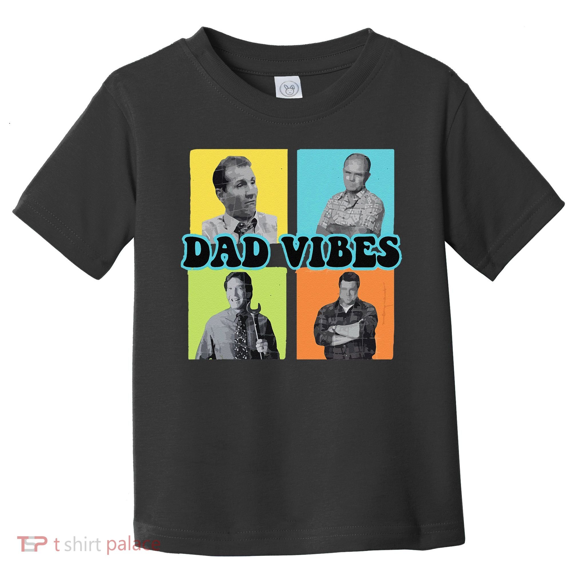Dad Vibes 90s Dad Vibes Retro Funny Toddler T-Shirt