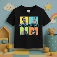 Dad Vibes 90s Dad Vibes Retro Funny Toddler T-Shirt thumb 3