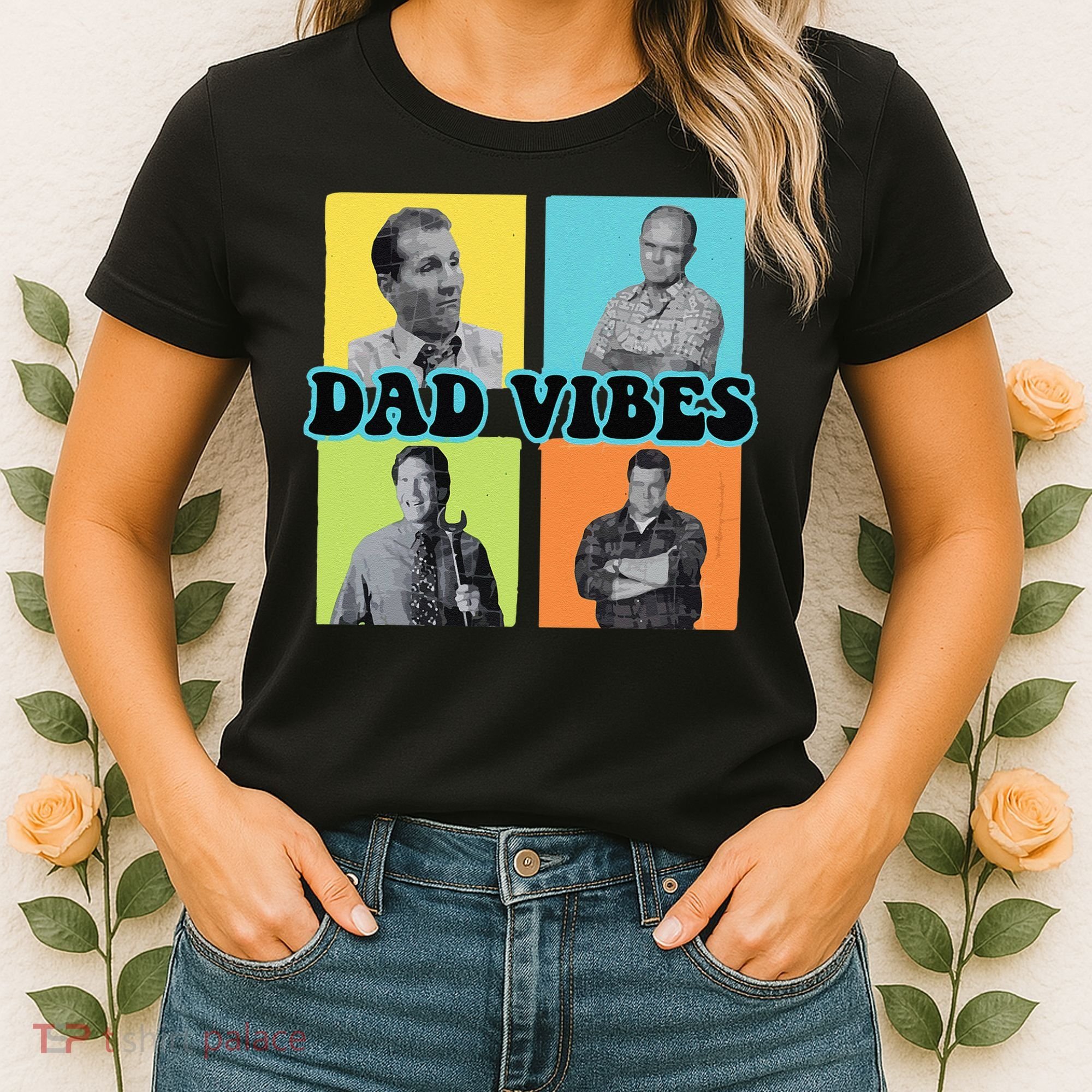 Dad Vibes 90s Dad Vibes Retro Funny Women's T-Shirt