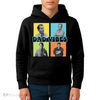 Dad Vibes 90s Dad Vibes Retro Funny Kids Hoodie thumb 4