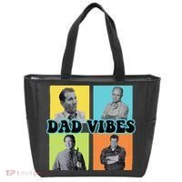 Dad Vibes 90s Dad Vibes Retro Funny Tote Bag thumb 0