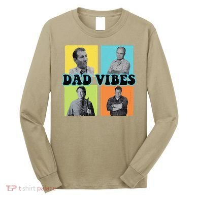 Dad Vibes 90s Dad Vibes Retro Funny Long Sleeve Shirt