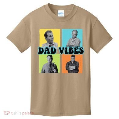 Dad Vibes 90s Dad Vibes Retro Funny Kids T-Shirt
