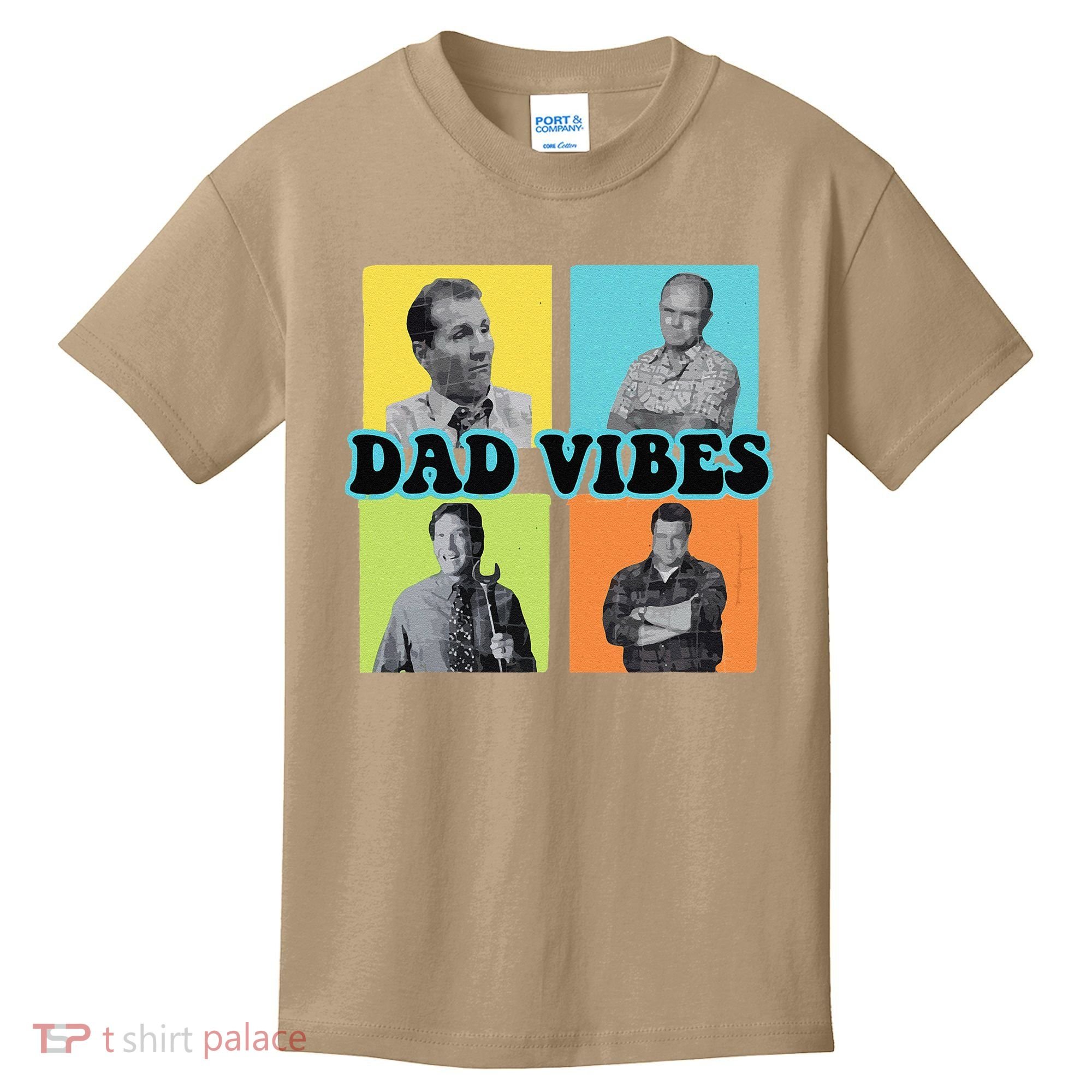 Dad Vibes 90s Dad Vibes Retro Funny Kids T-Shirt