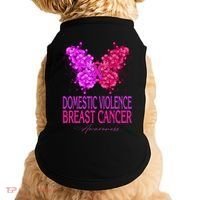 Domestic Violence And Breast Cancer Awareness Month Doggie Tank thumb 0