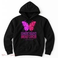 Domestic Violence And Breast Cancer Awareness Month Hoodie thumb 0