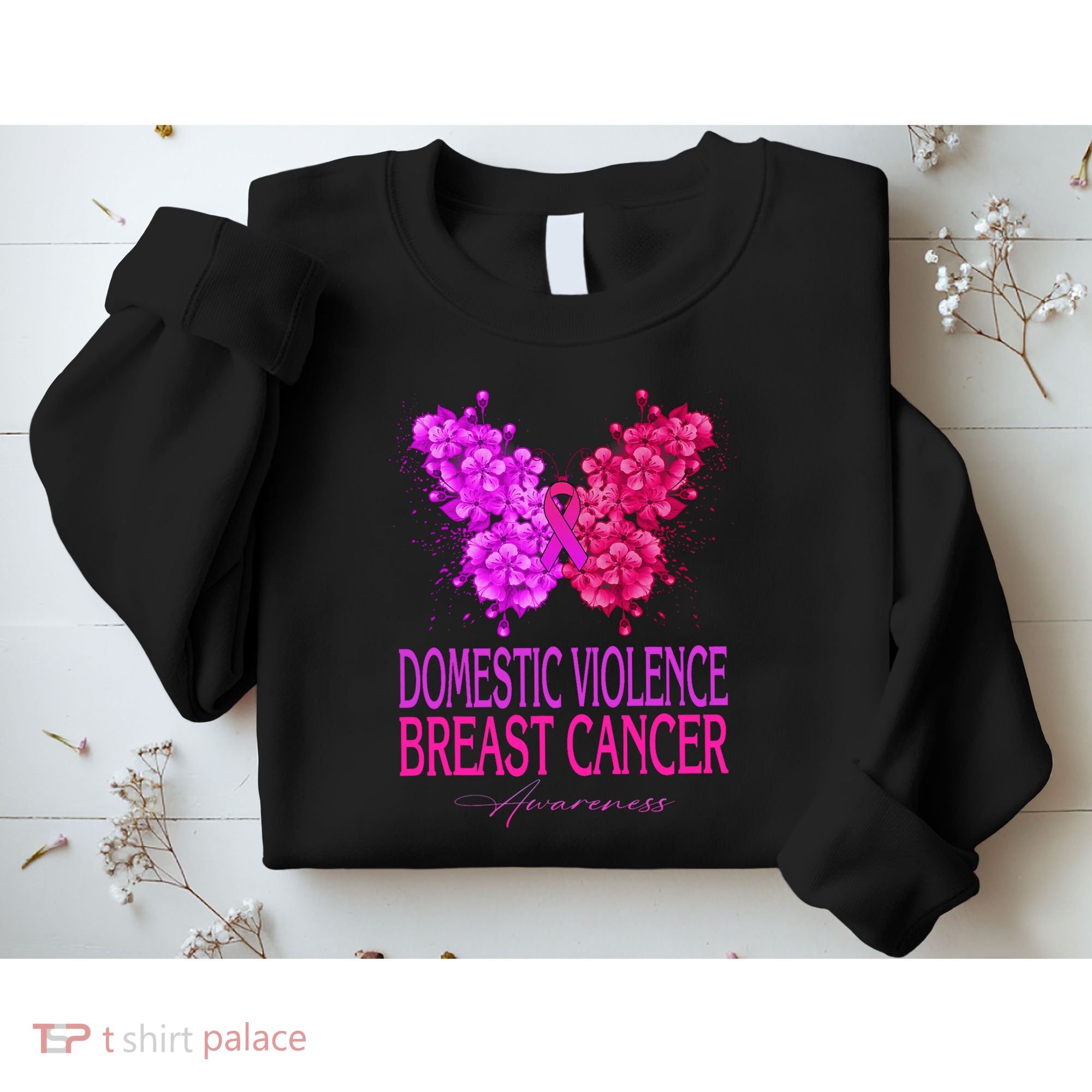 Domestic Violence And Breast Cancer Awareness Month Sweatshirt