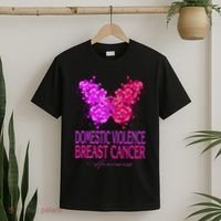 Domestic Violence And Breast Cancer Awareness Month T-Shirt thumb 2