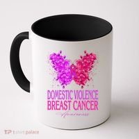 Domestic Violence And Breast Cancer Awareness Month Coffee Mug thumb 0