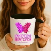 Domestic Violence And Breast Cancer Awareness Month Coffee Mug thumb 3
