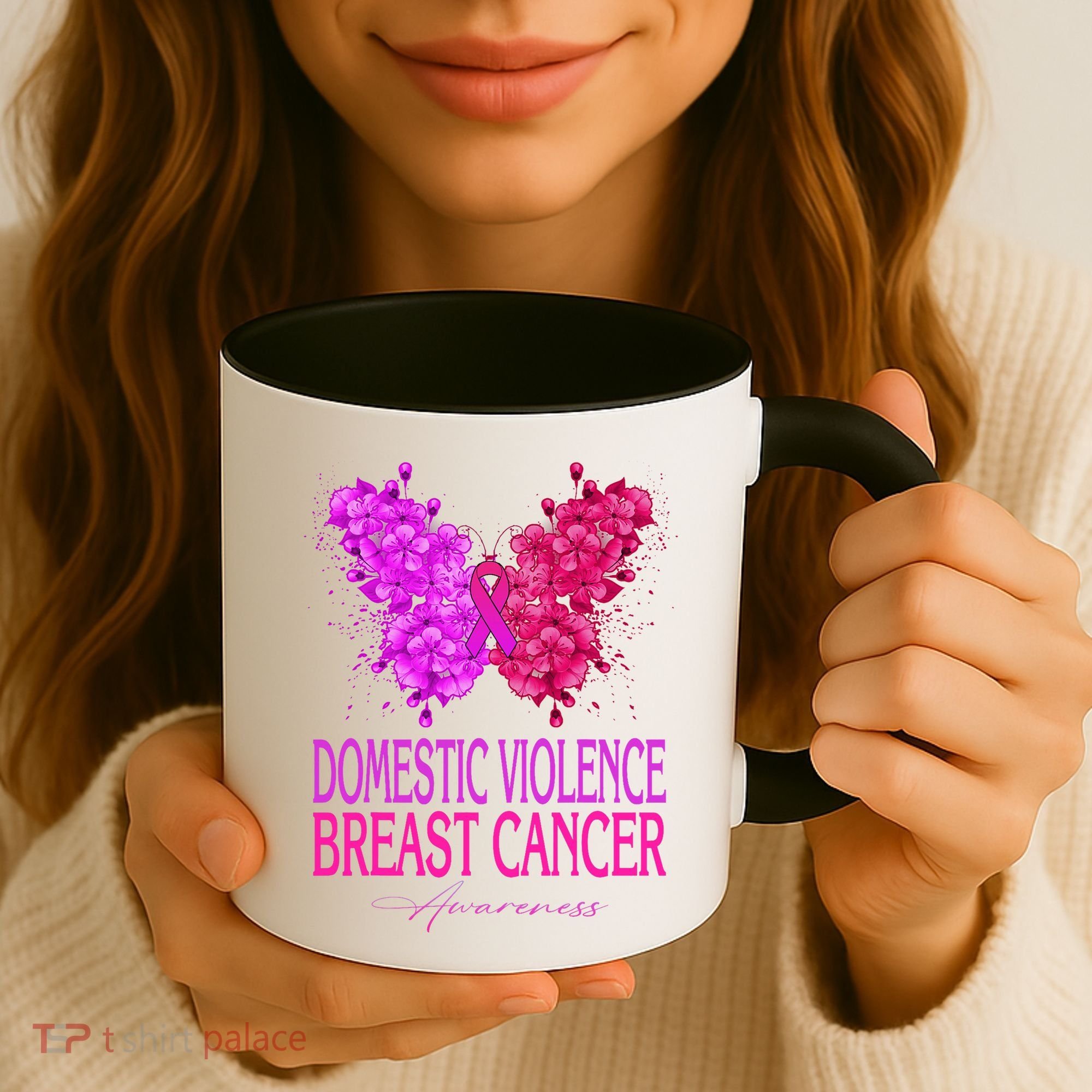 Domestic Violence And Breast Cancer Awareness Month Coffee Mug