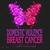 Domestic Violence And Breast Cancer Awareness Month Beanie thumb 2