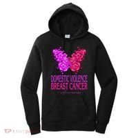 Domestic Violence And Breast Cancer Awareness Month Women's Hoodie thumb 0
