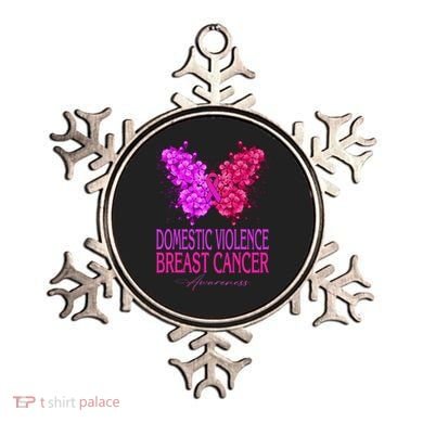 Domestic Violence And Breast Cancer Awareness Month Ornament